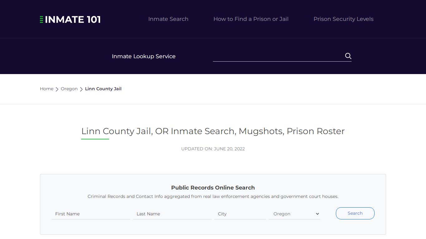 Linn County Jail, OR Inmate Search, Mugshots, Prison Roster
